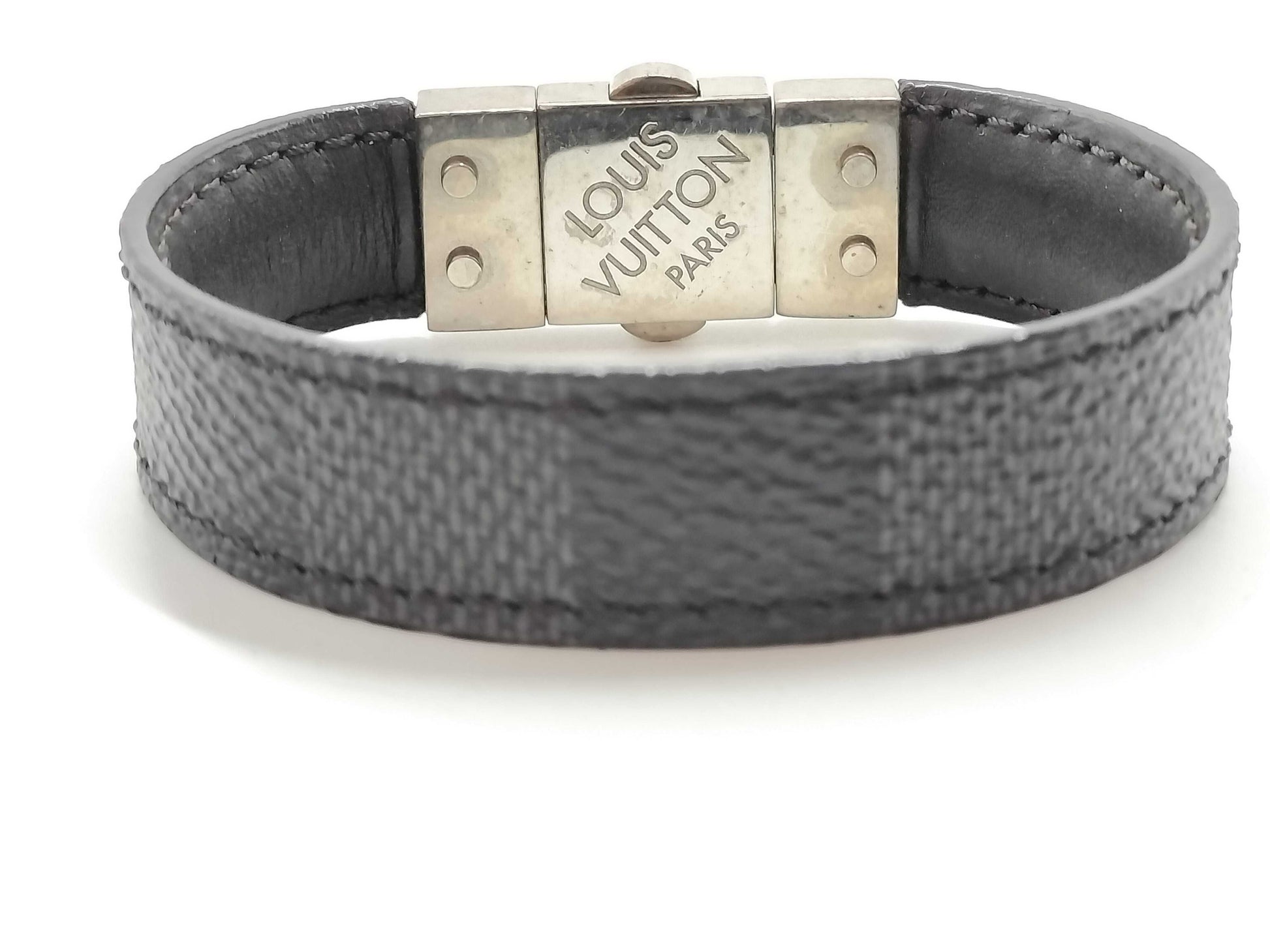 LOUIS VUITTON Damier Graphite Check It Bracelet M6606E Bracelet/Bangle