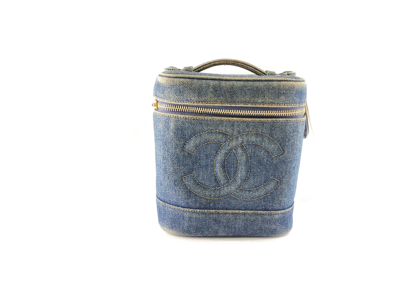 CHANEL Coco Mark Denim Coco Mark Vanity Bag Vanity Bag