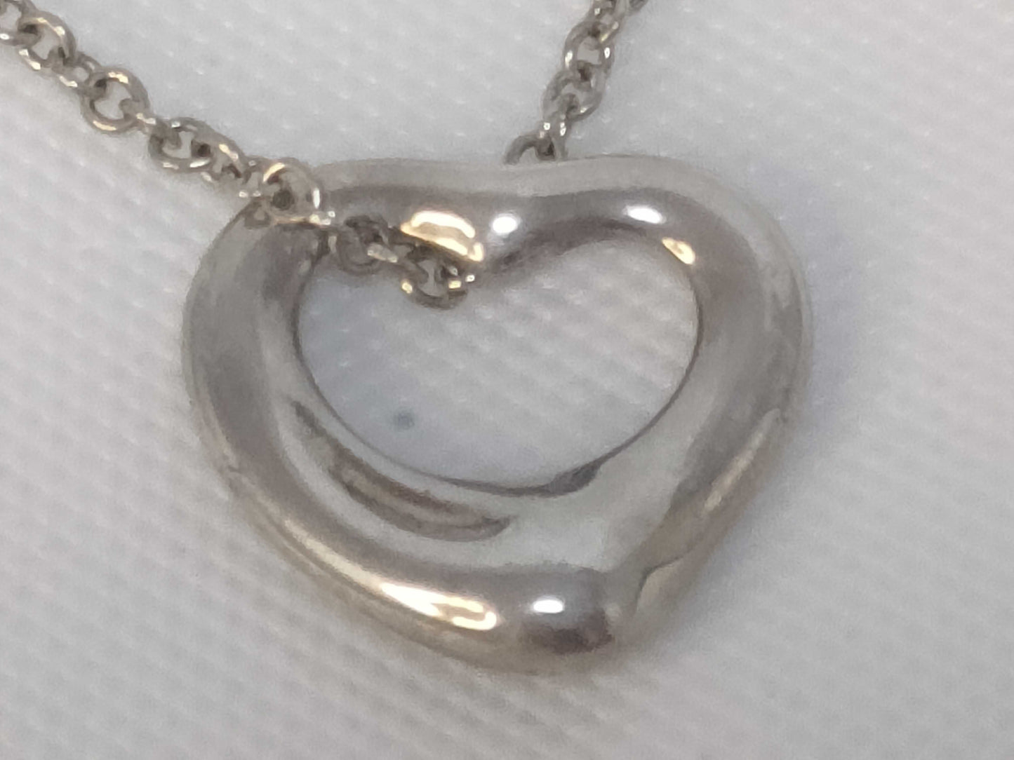 Tiffany & Co. Elsa Peretti Open Heart Pendant Necklace