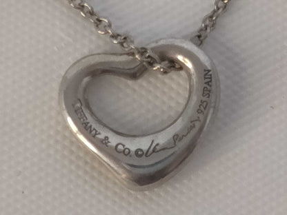 Tiffany & Co. Elsa Peretti Open Heart Pendant Necklace