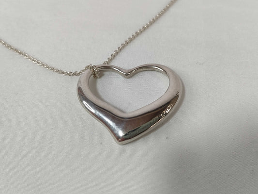 Tiffany & Co. Elsa Peretti Open Heart Pendant Ra Necklace