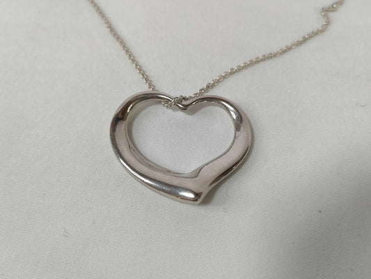 Tiffany & Co. Elsa Peretti Open Heart Pendant Ra Necklace