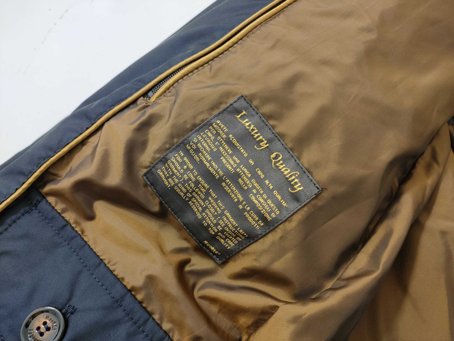 MOORER Down Jacket Navy Size 50 Jacket