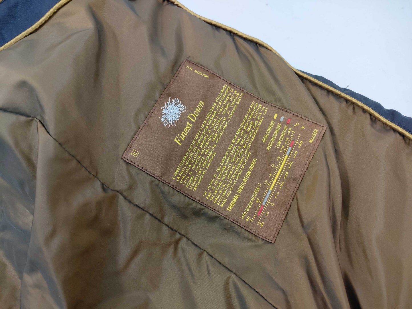 MOORER Down Jacket Navy Size 50 Jacket