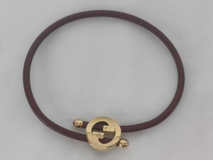 GUCCI Lacquer Finish Round Interlocking G Bracelet Hair Accessory