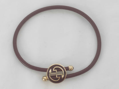 GUCCI Lacquer Finish Round Interlocking G Bracelet Hair Accessory