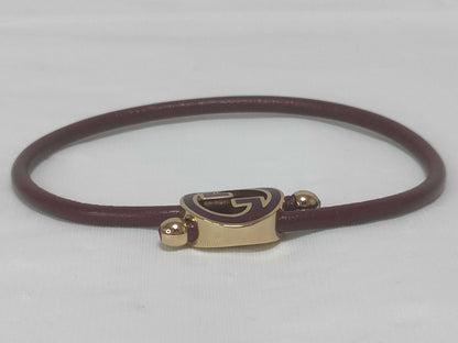 GUCCI Lacquer Finish Round Interlocking G Bracelet Hair Accessory