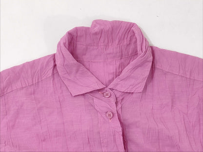 ISSEY MIYAKE Pleats Please Short Sleeve Shirt, Pink