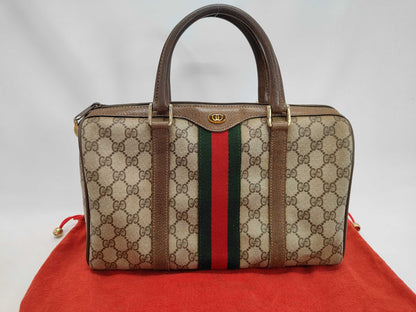 GUCCI Boston Sherry, slightly deteriorated Boston bag