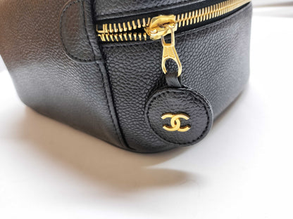 CHANEL Caviar Skin Vanity Makeup Pouch, No. 3