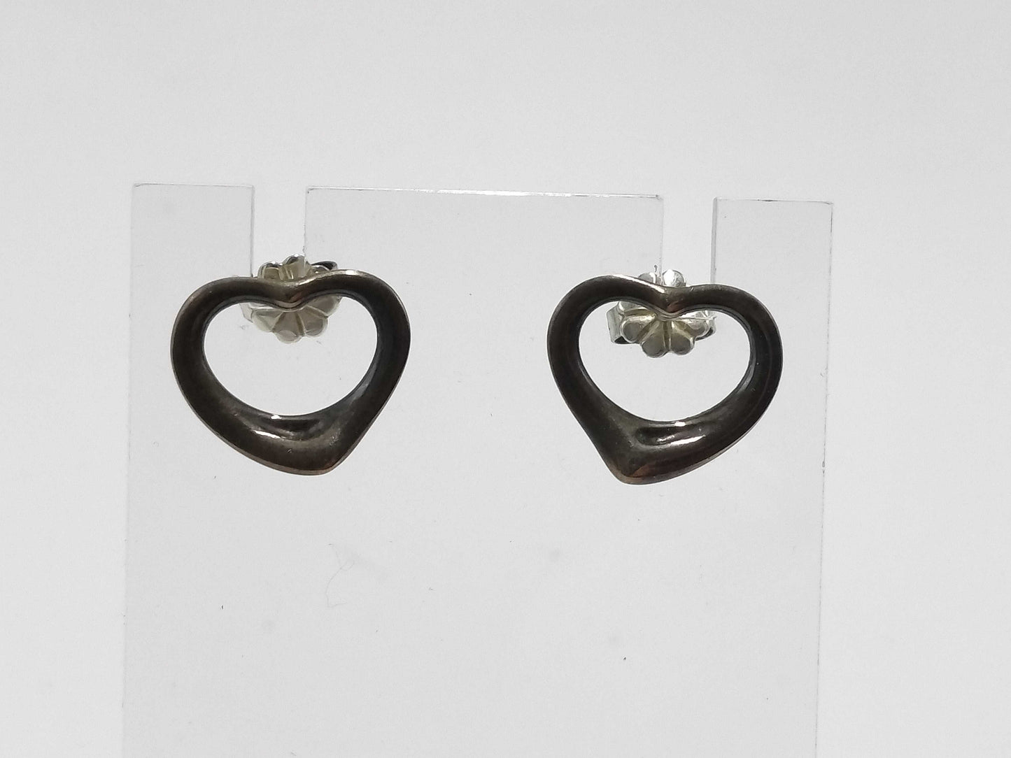 Tiffany & Co. 925 Open Heart Earrings Pair