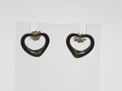 Tiffany & Co. 925 Open Heart Earrings Pair