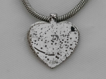 Dior Heart Motif Silver Necklace