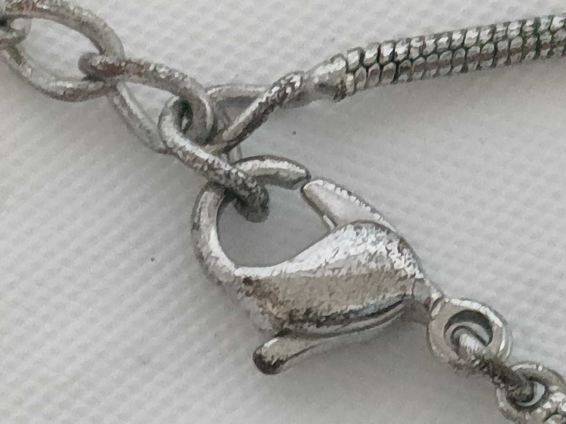 Dior Heart Motif Silver Necklace
