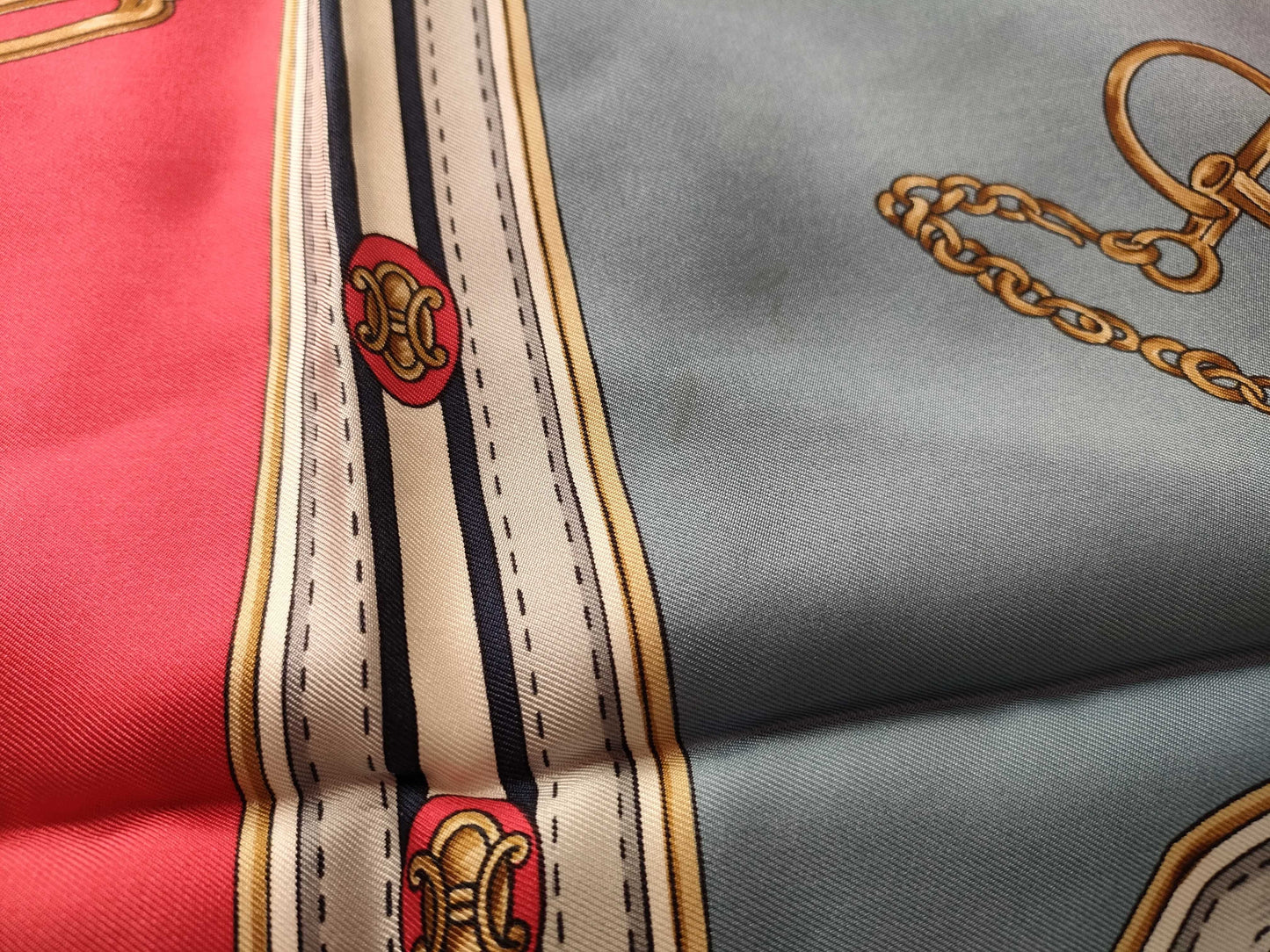 CELINE scarf with tassels