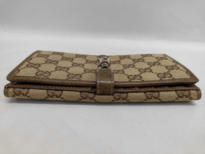 GUCCI GG Canvas Two-Piece Set 141430 & 1502 Jackie Wallet/Coin Purse