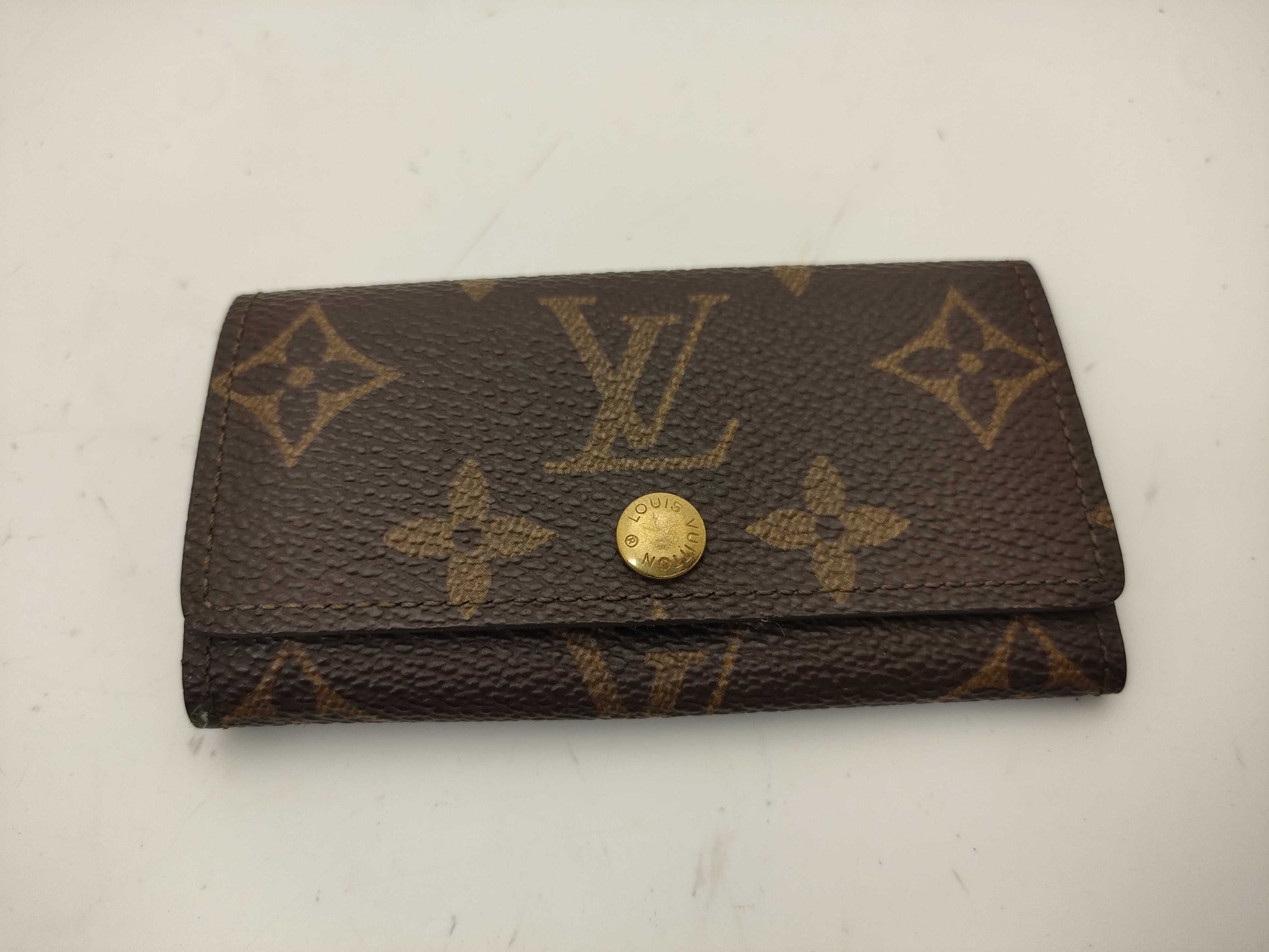 LOUIS VUITTON Monogram Key Case 4-Ring Key Case/Key Holder