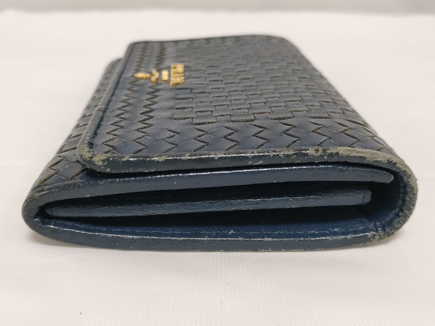 PRADA Madras Long Wallet