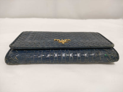 PRADA Madras Long Wallet