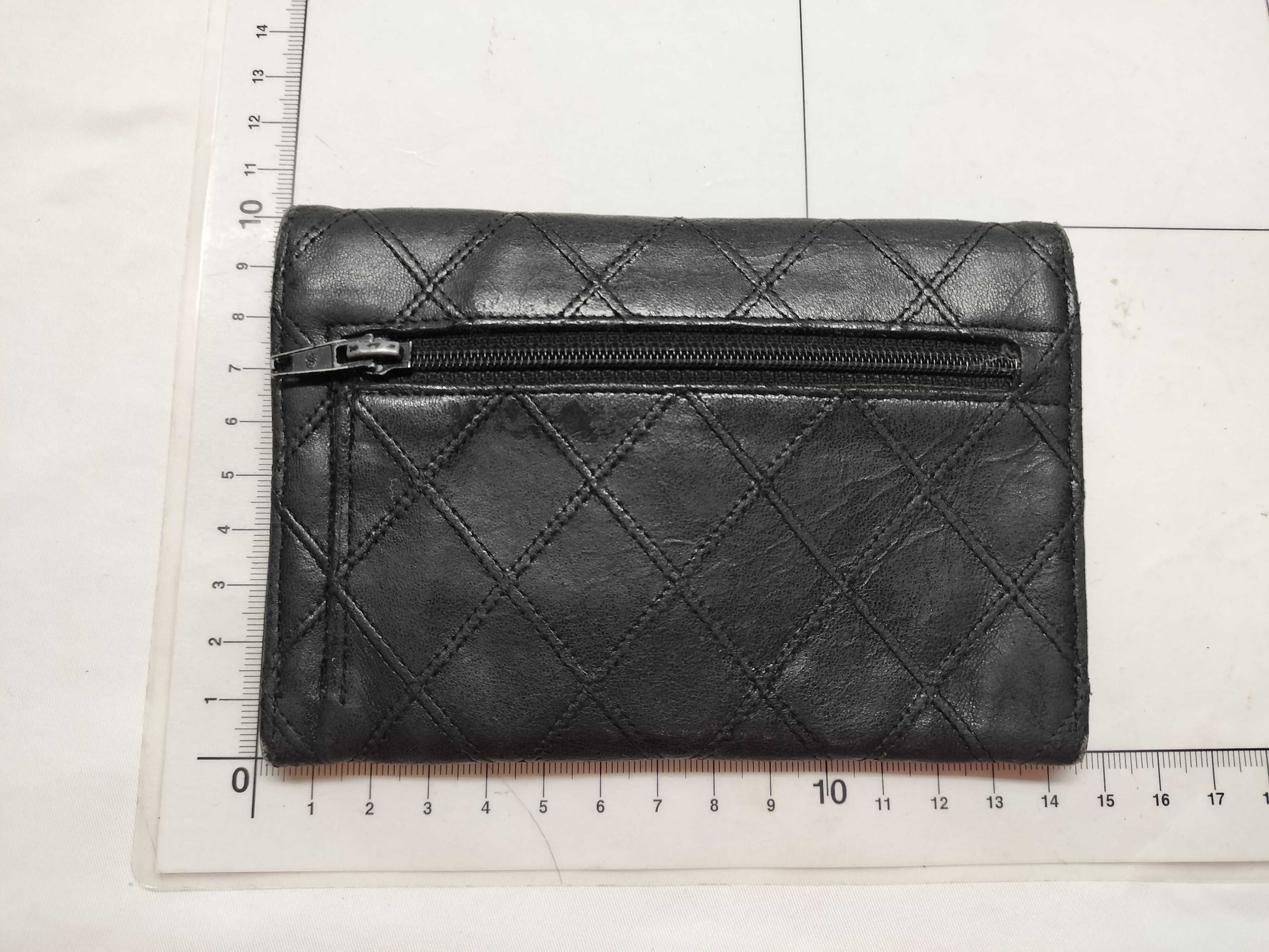 CHANEL Bicolor Lambskin Compact Wallet