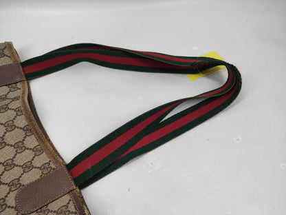 GUCCI GG Supreme PVC/Shelly/Tote Tote Bag
