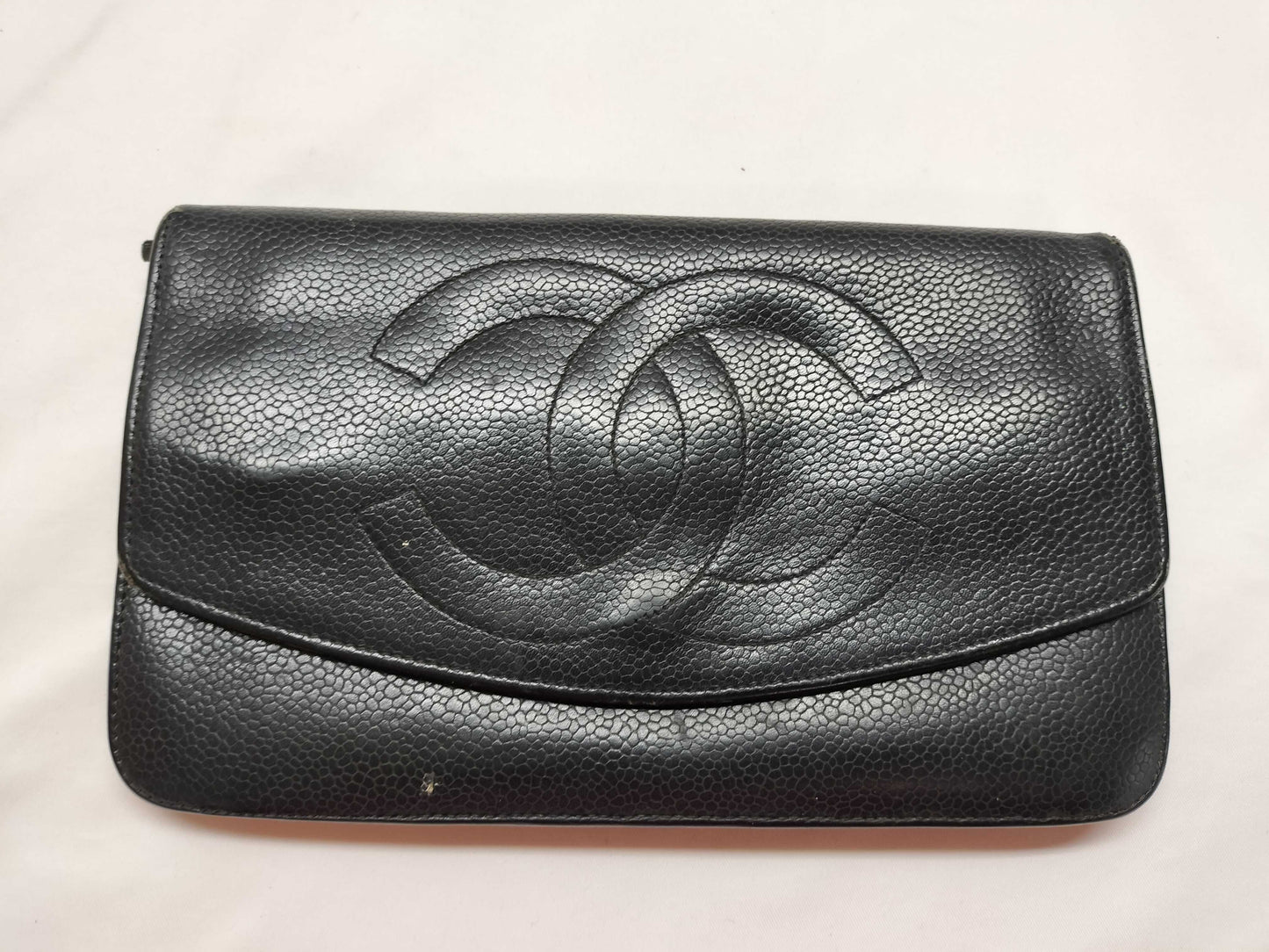 CHANEL Caviar Skin Deca Coco Wallet