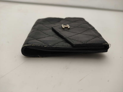 CHANEL Bicolor Double Hook Wallet
