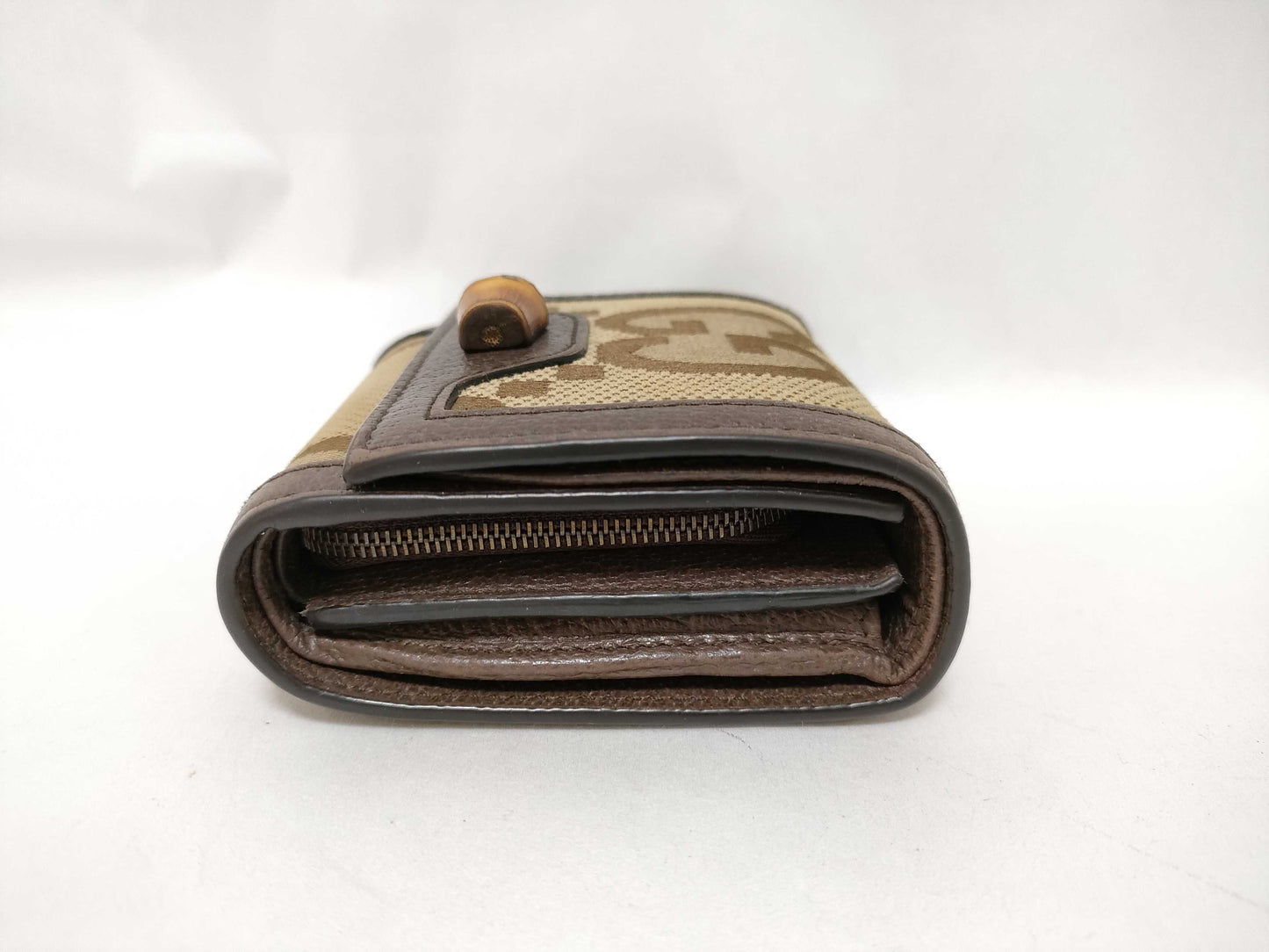 GUCCI Bamboo Jumbo GG Bamboo Mini Wallet