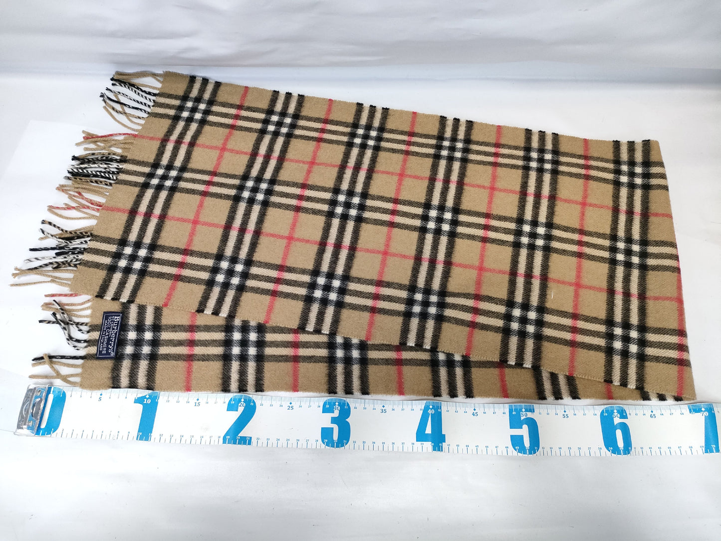 BURBERRY 100% Cashmere Nova Check Scarf