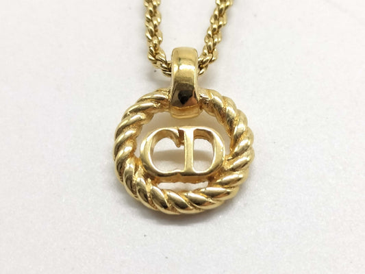 Dior Gold Logo Necklace