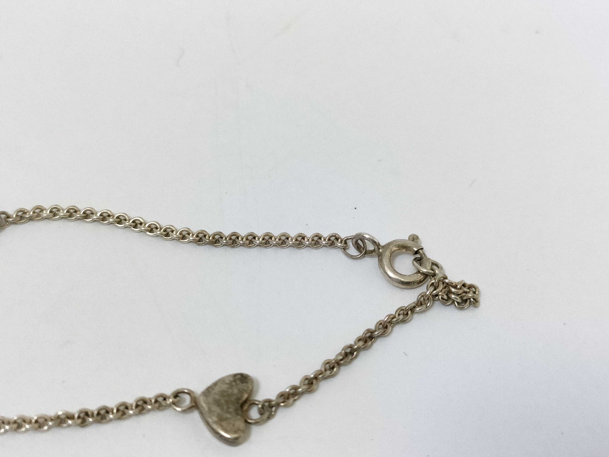 Tiffany & Co. 925 Heart Link Lariat Necklace