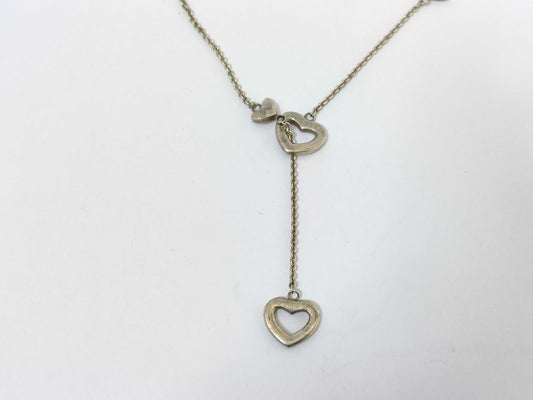 Tiffany & Co. 925 Heart Link Lariat Necklace