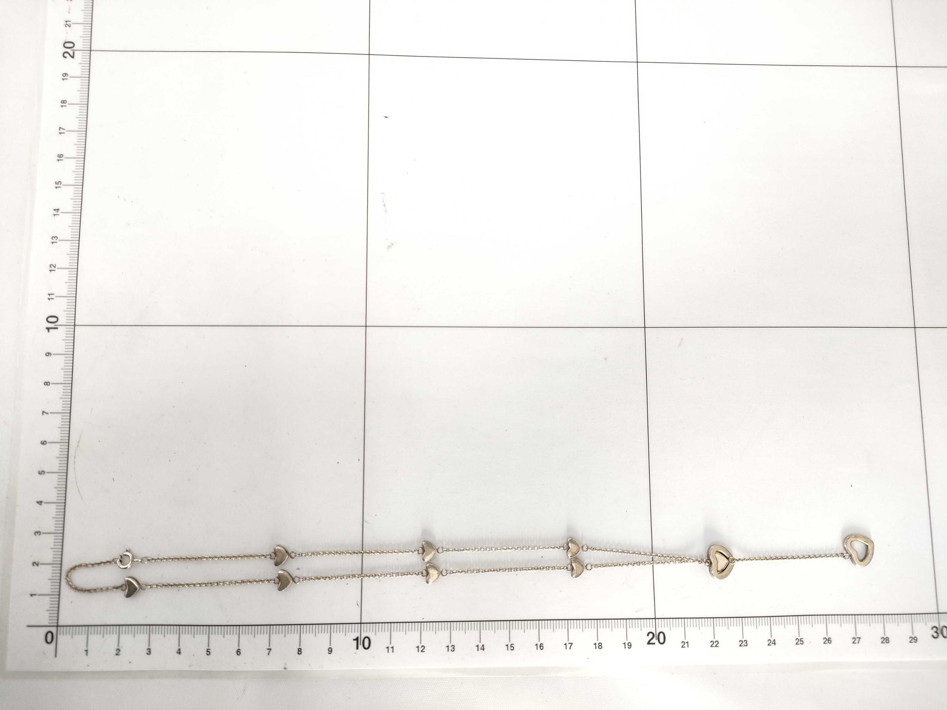 Tiffany & Co. 925 Heart Link Lariat Necklace