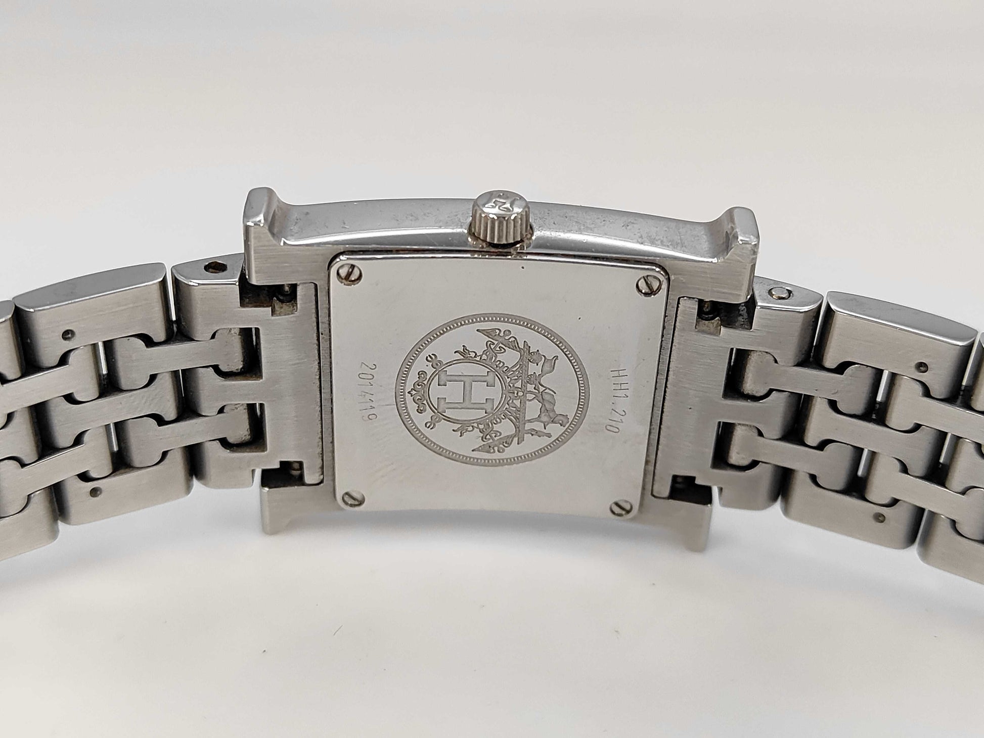 HERMES H Watch HH1.210 2014119 Quartz Orange Dial Women's Watch