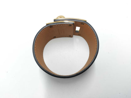 HERMES Kelly Dog T engraved bracelet/bangle