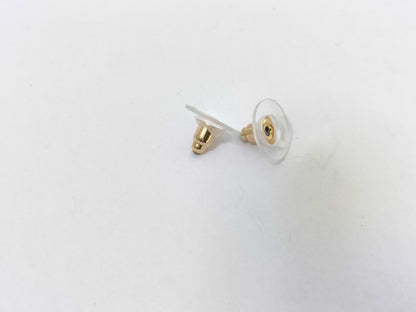 Dior CD logo rhinestone pearl gold earrings