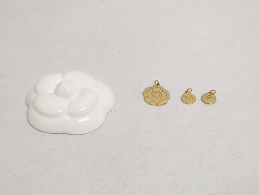 CHANEL Ceramic Camellia and Camellia Charm Set Other Ceramics