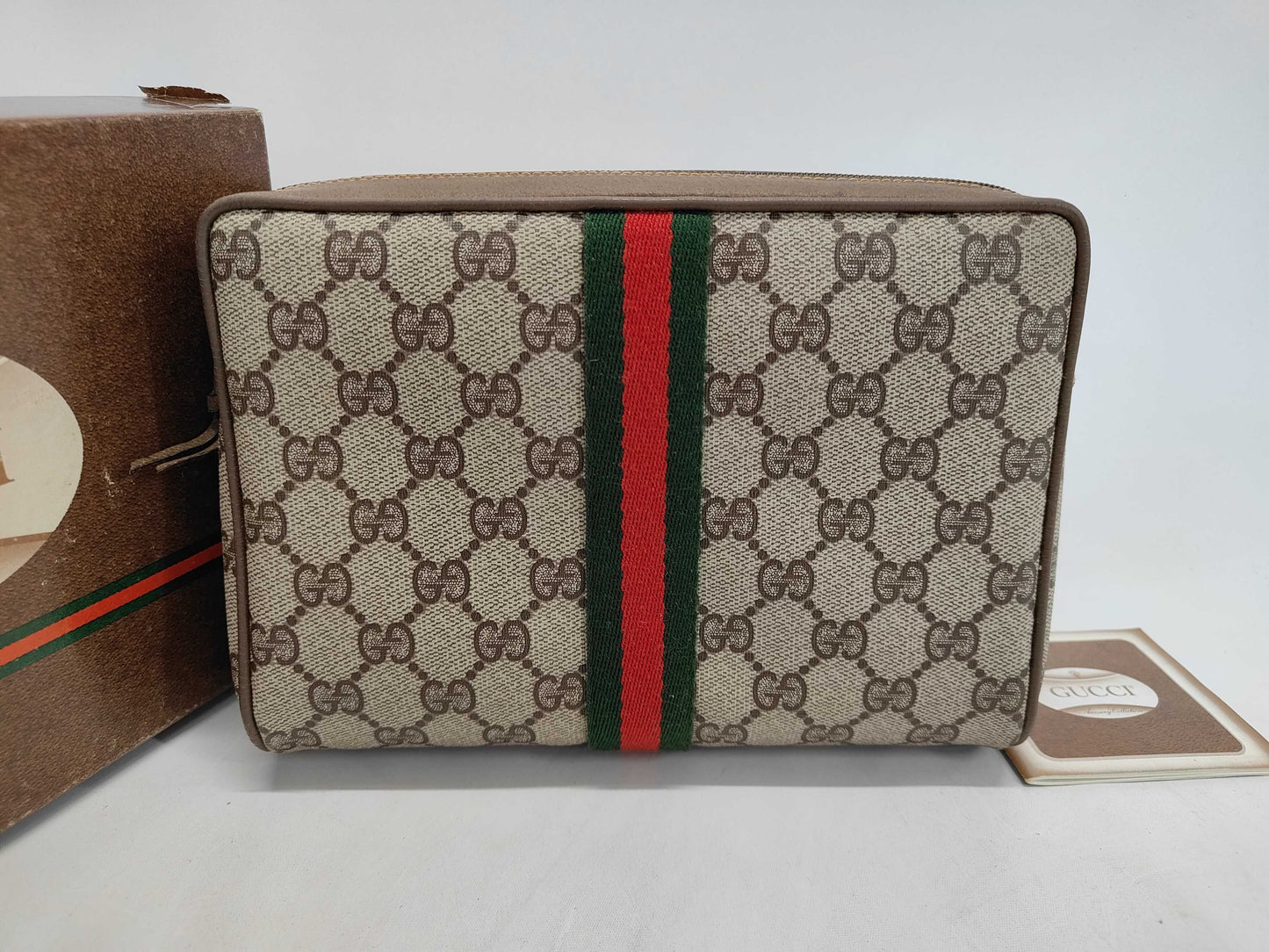 GUCCI GG Canvas Old Gucci Offdia 89, 01, 012 Second Bag