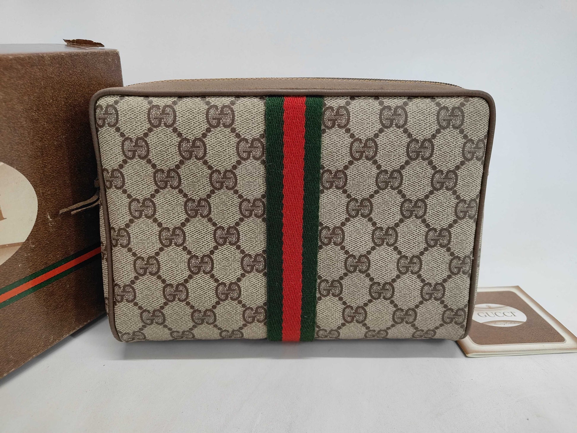 GUCCI GG Canvas Old Gucci Offdia 89, 01, 012 Second Bag