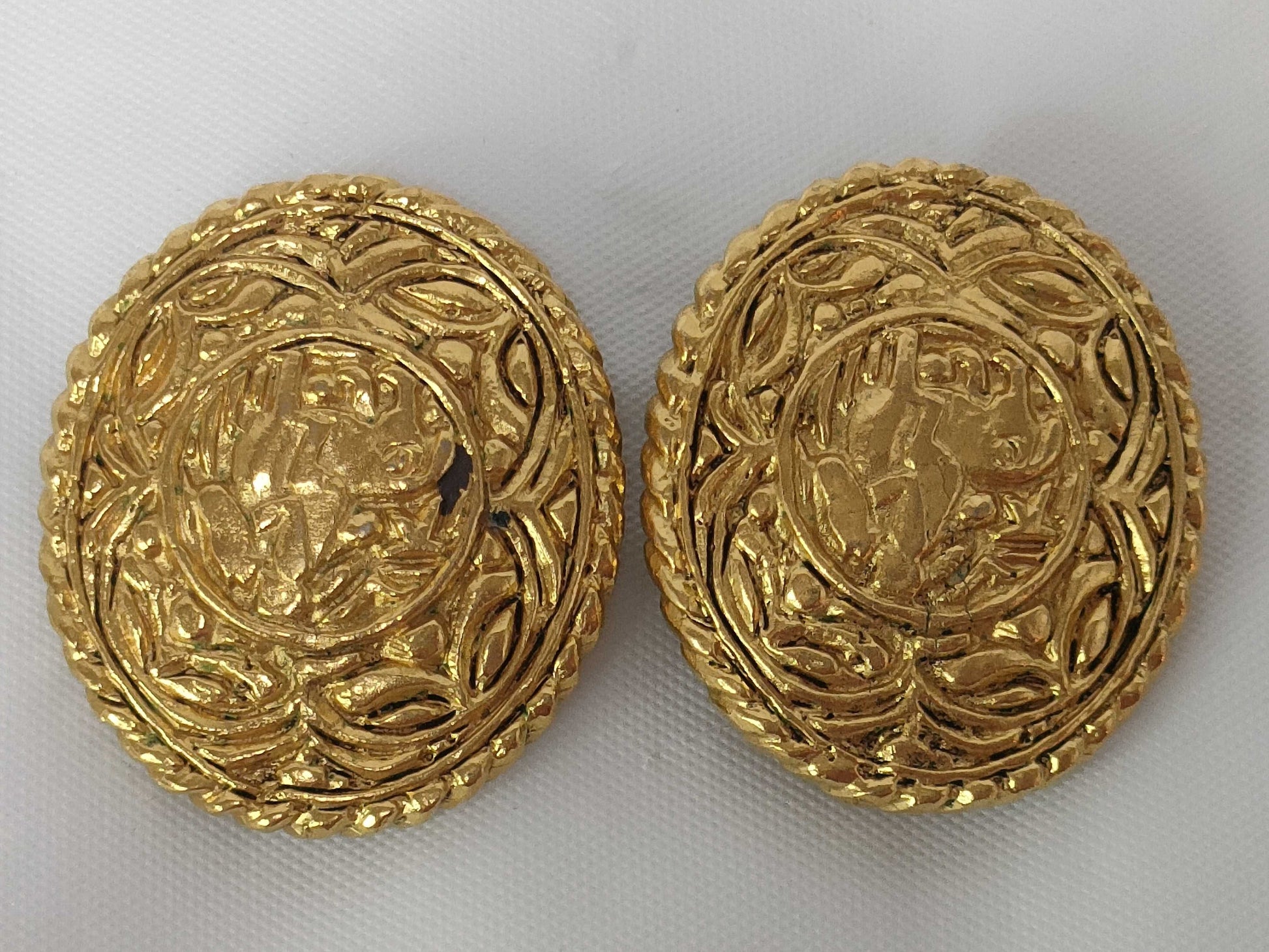 CHANEL Horse Motif Earrings