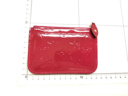 LOUIS VUITTON Vernis Pochette Cle/Coin Case Red Key Case/Key Holder
