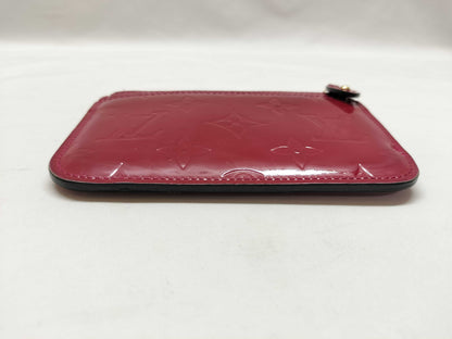 LOUIS VUITTON Vernis Pochette Cle/Coin Case Red Key Case/Key Holder