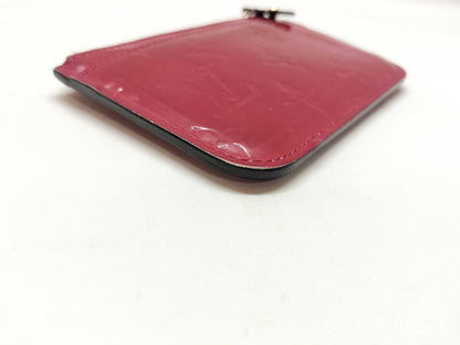 LOUIS VUITTON Vernis Pochette Cle/Coin Case Red Key Case/Key Holder