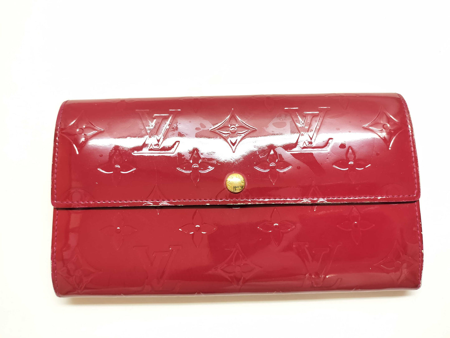 LOUIS VUITTON Vernis Sarah/Long Wallet/Corner Scratch Resistant Wallet