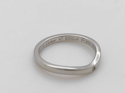 Cartier Ballerina Pair Rings in PT950, 6.5g