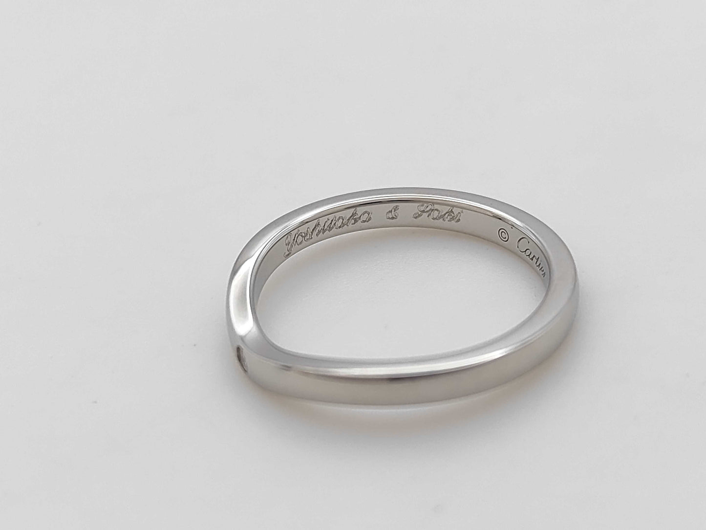 Cartier Ballerina Pair Rings in PT950, 6.5g