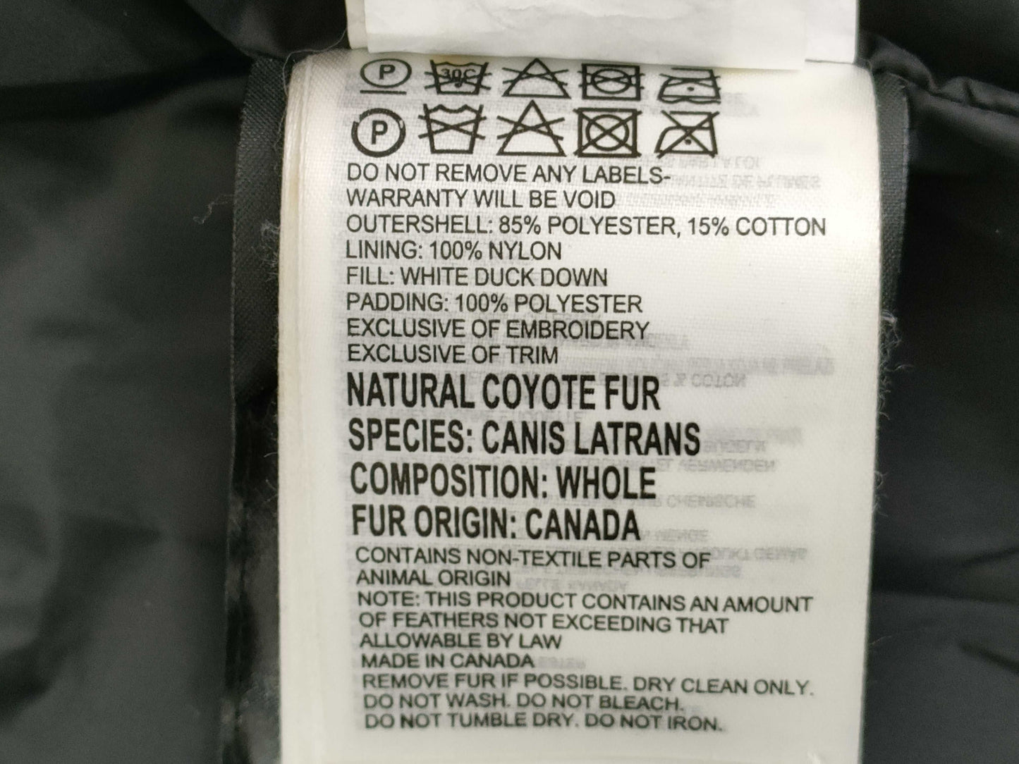 Canada Goose / 2302 JL M/M Sazabi Fur Coat 