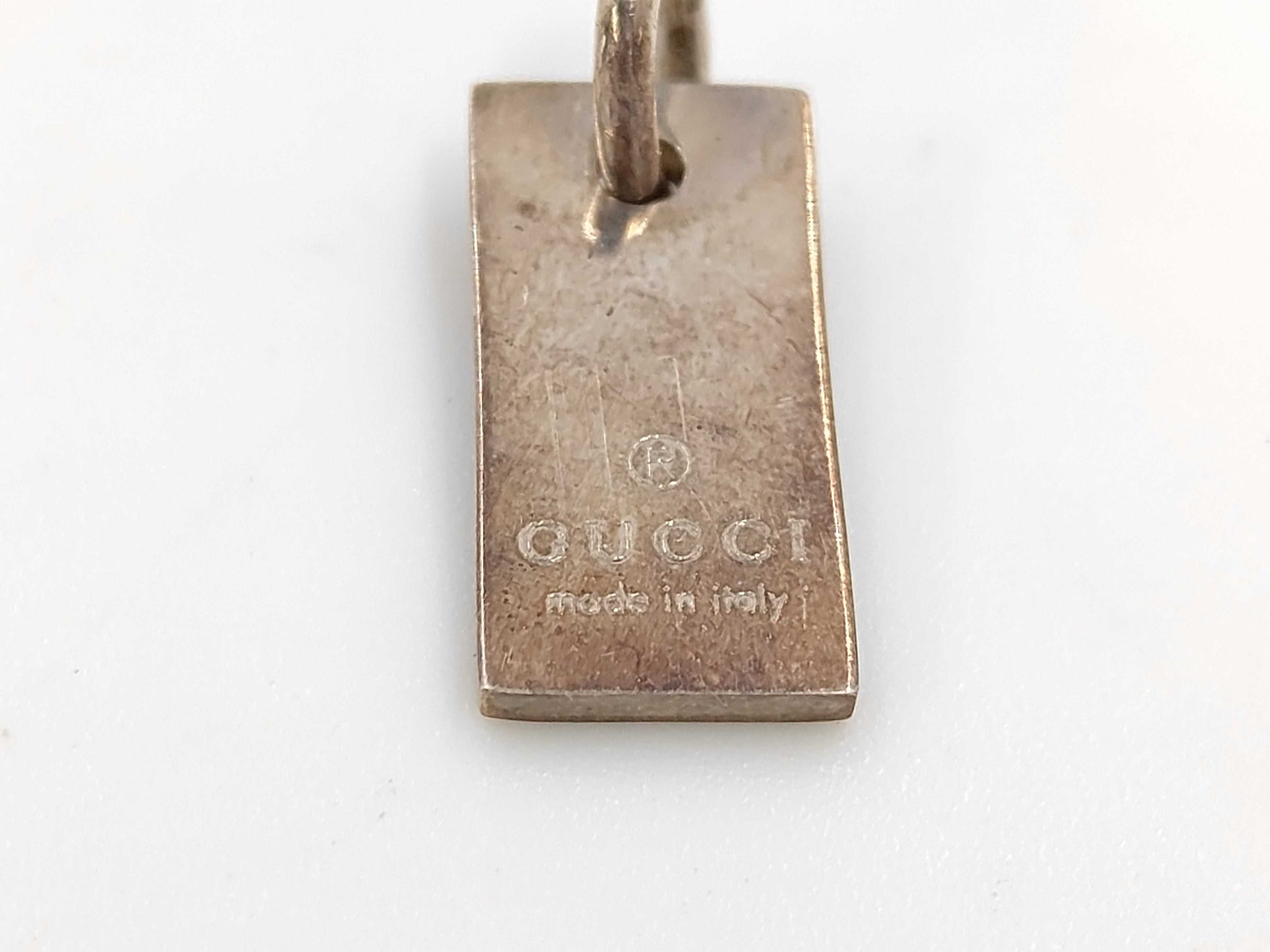 GUCCI Ag925 tag top only SV925 4.1g pendant top