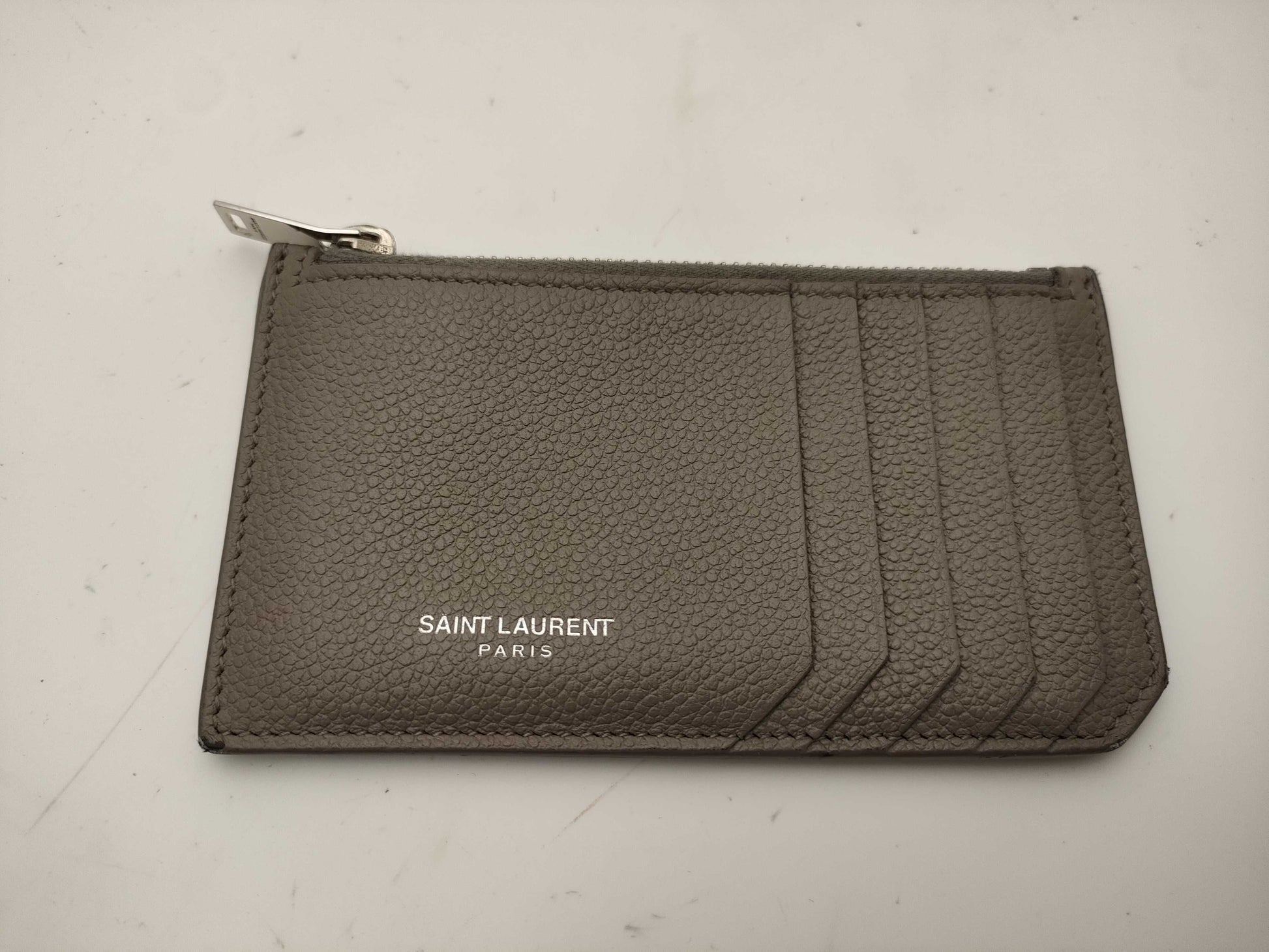 SAINT LAURENT Leather Card Case Card Case, Pass Case, Business Card Case
