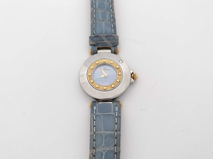 JAEGER LECOULTRE Rendez-vous Ref. 421.5.09K18YGxSSx Leather Women's Watch, Undamaged